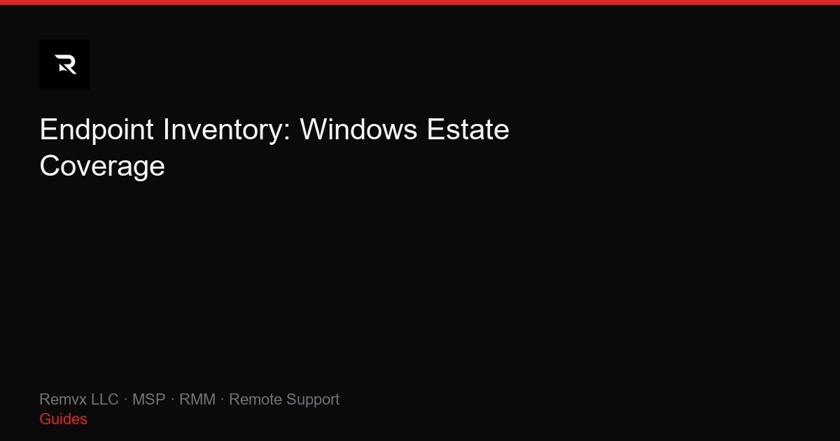 Endpoint Inventory: Windows Estate Coverage