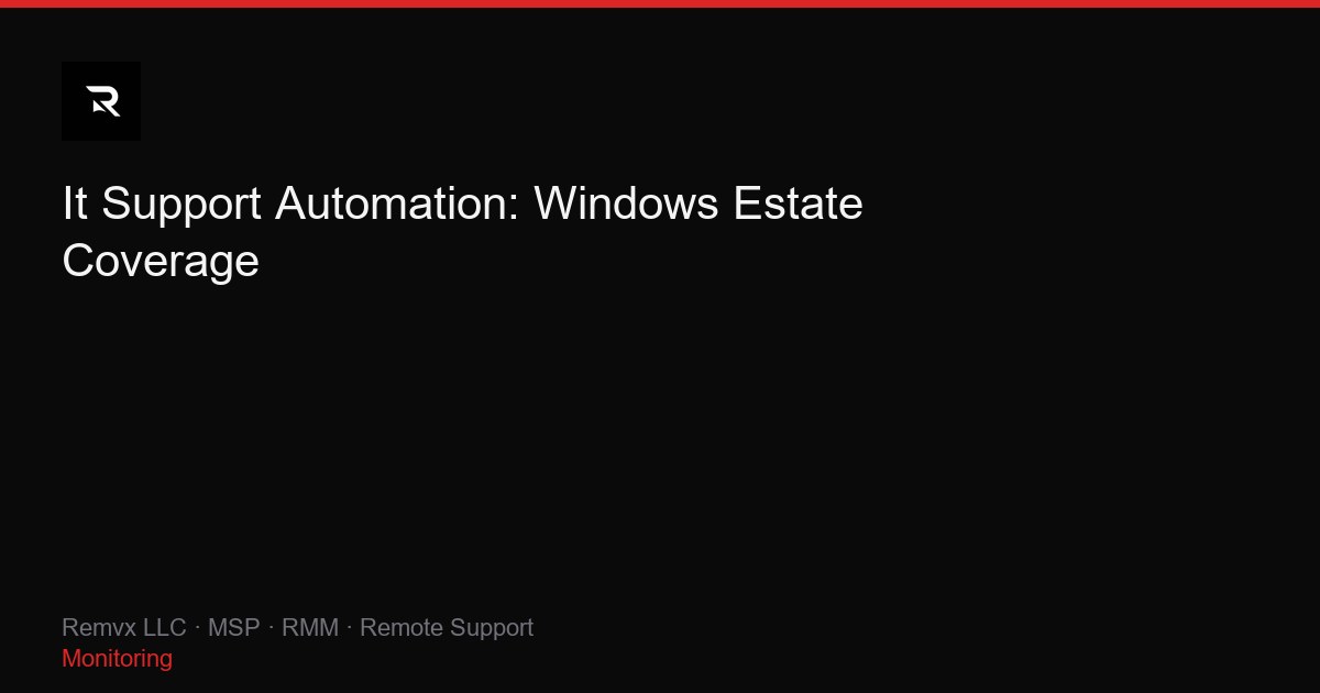 It Support Automation: Windows Estate Coverage